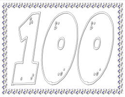 100th day of school coloring sheet