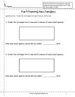 Partition Shapes Worksheet