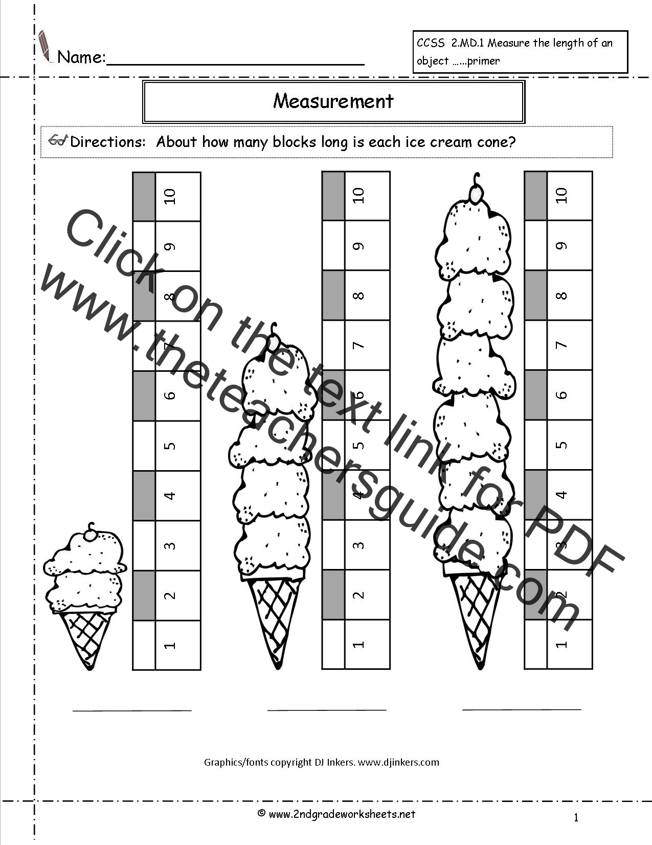 Kindergarten Non Standard Measurement Worksheets 1000 Images About Measurement On Pinterest