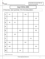 count within 1000 worksheets