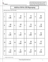 two digit addition worksheets