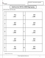 ccss 2.nbt.7 worksheets, subtraction within 1000 worksheets