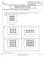 repeated addition arrays worksheets