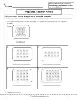repeated addition arrays worksheets