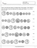 counting coins worksheets
