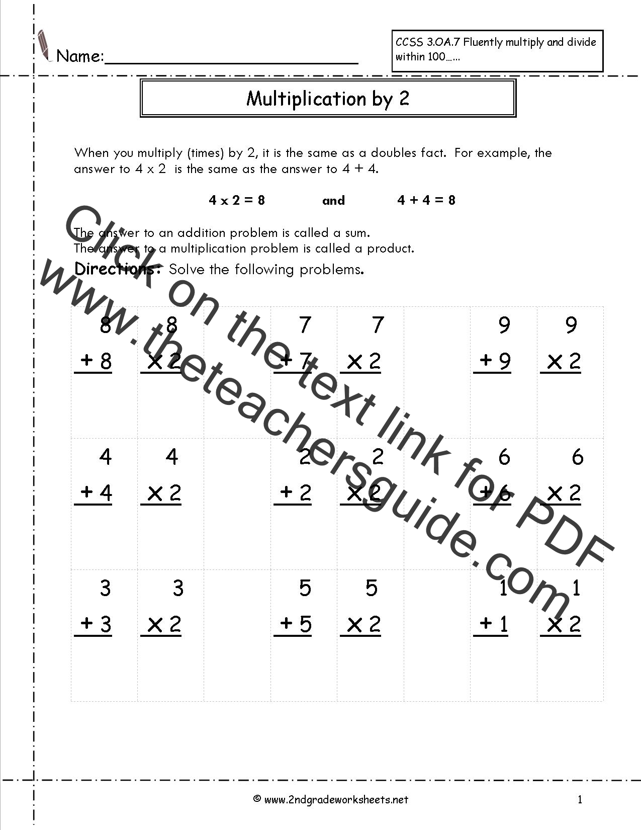  Multiplication Worksheets And Printouts