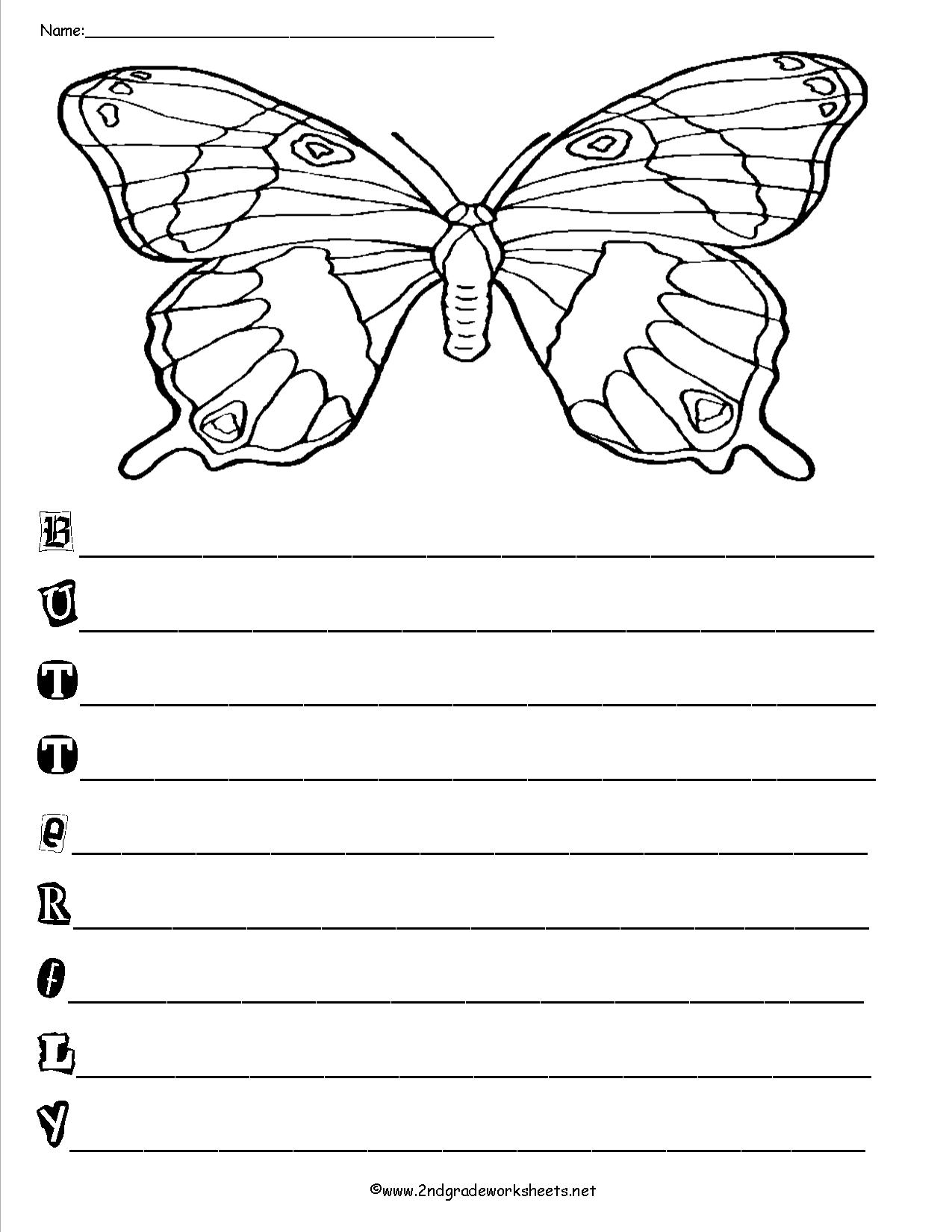 Acrostic Poem Forms Templates and Worksheets