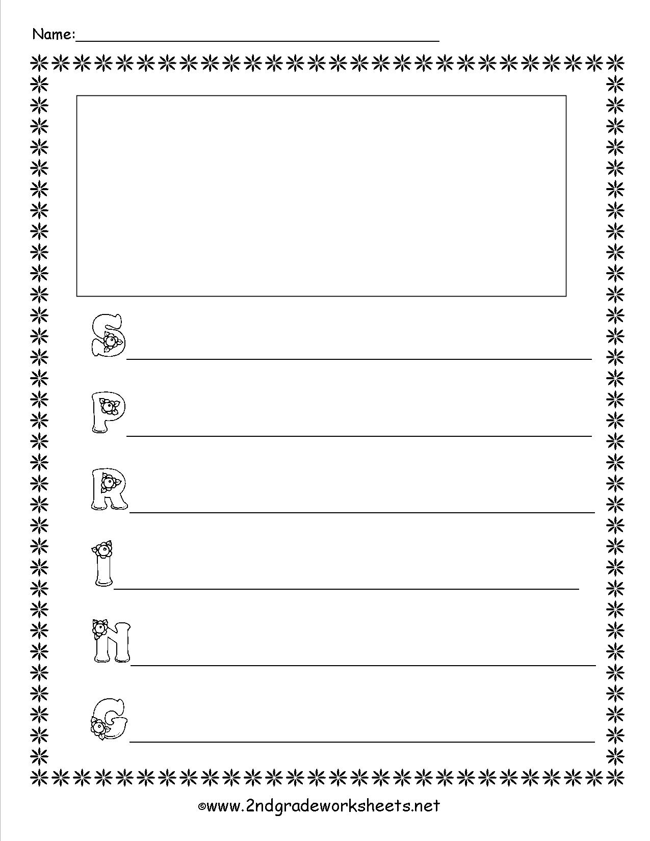 Acrostic Poem Template Printable Word Searches