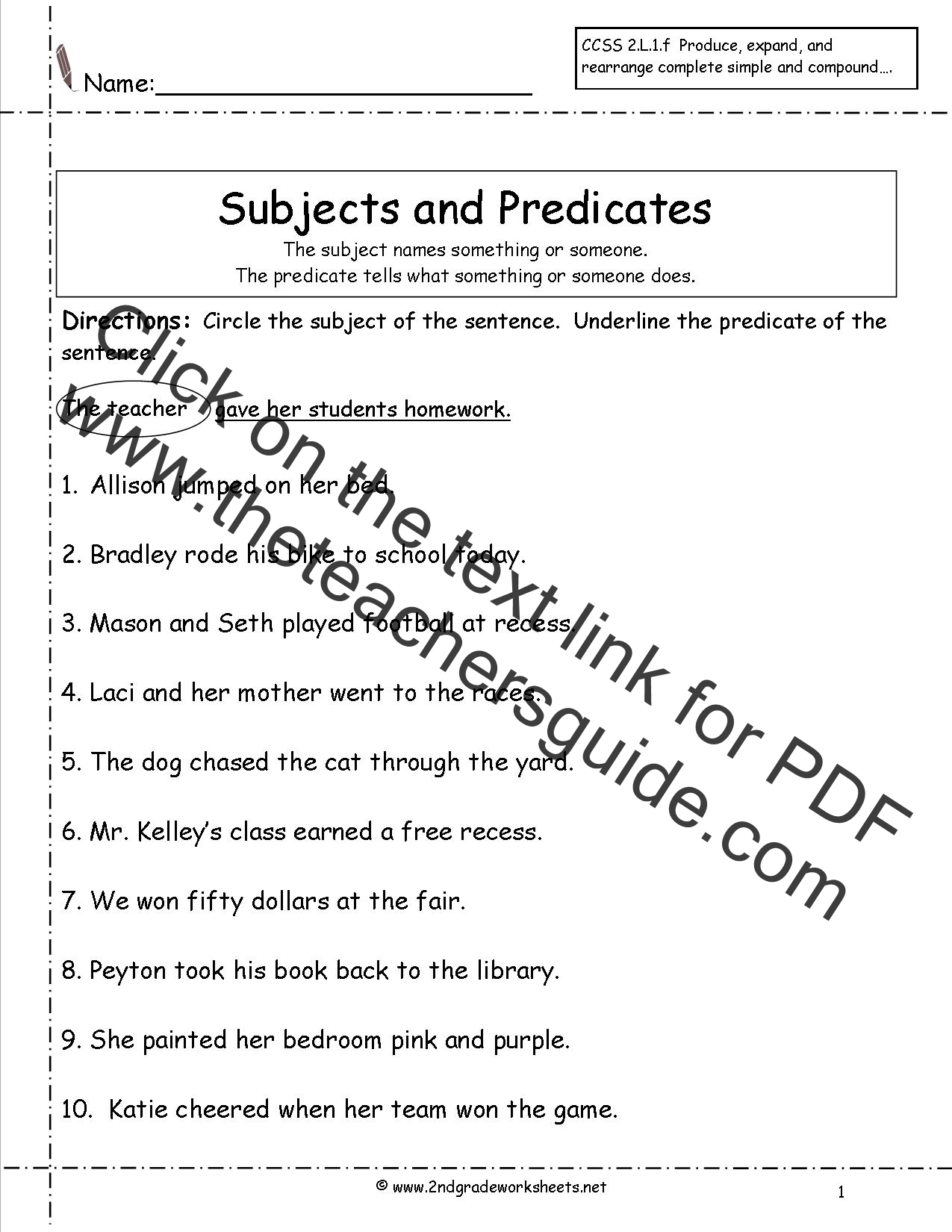 The 25 Best Subject And Predicate Ideas On Pinterest Simple Subject 