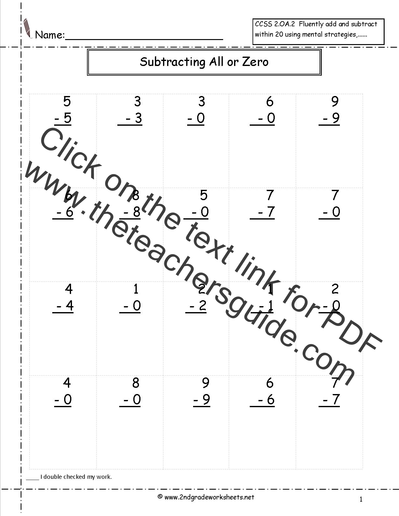 single-digit-subtraction-worksheet-casademateo