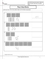 place value worksheets write the number