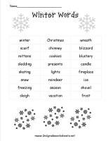 winter word list