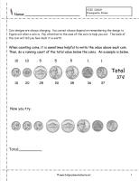 counting coins practice worksheet